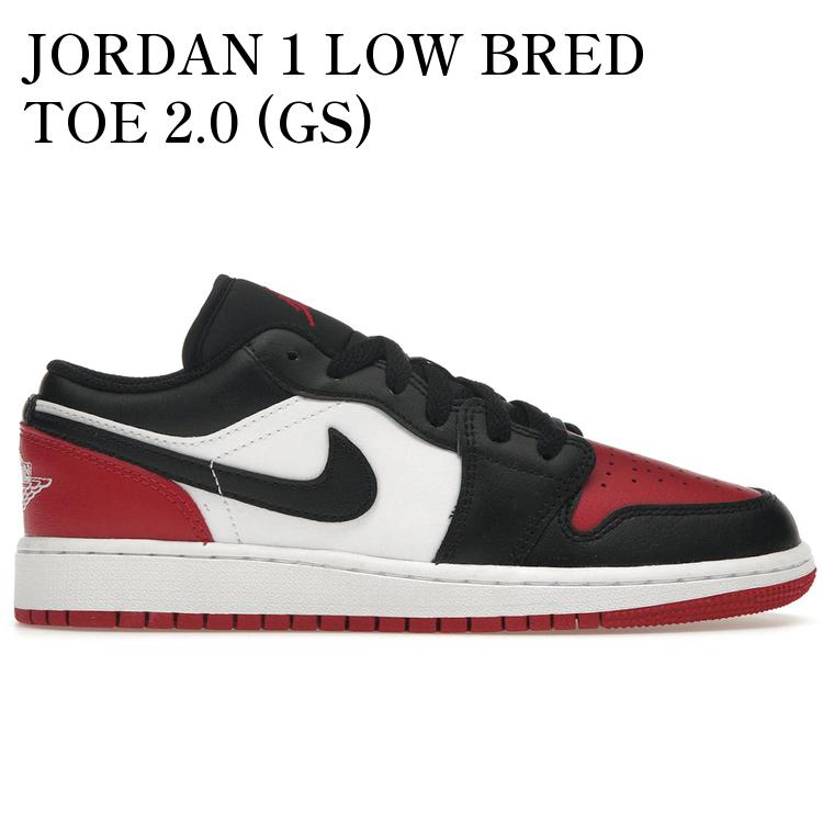 【海外限定 お取り寄せ商品】JORDAN 1 LOW BRED TOE 2.0 (GS) 553560-161 メンズ レディース 人気 おしゃれ