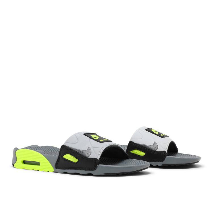 ゲリラ割中！NIKE ナイキ　エアマックス90スライドサンダル　ボルト Nike Air Max Cirro Black Volt エアマックス スライド (Nike