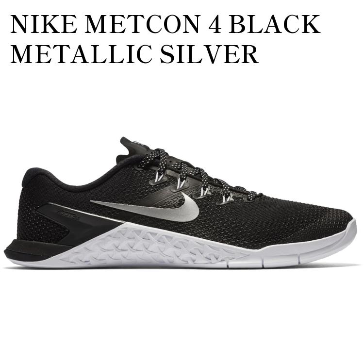 【海外限定 お取り寄せ商品】NIKE METCON 4 BLACK METALLIC SILVER (WOMEN'S) 924593-001 メンズ レディース 人気 おしゃれ｜RAISE 23,100円