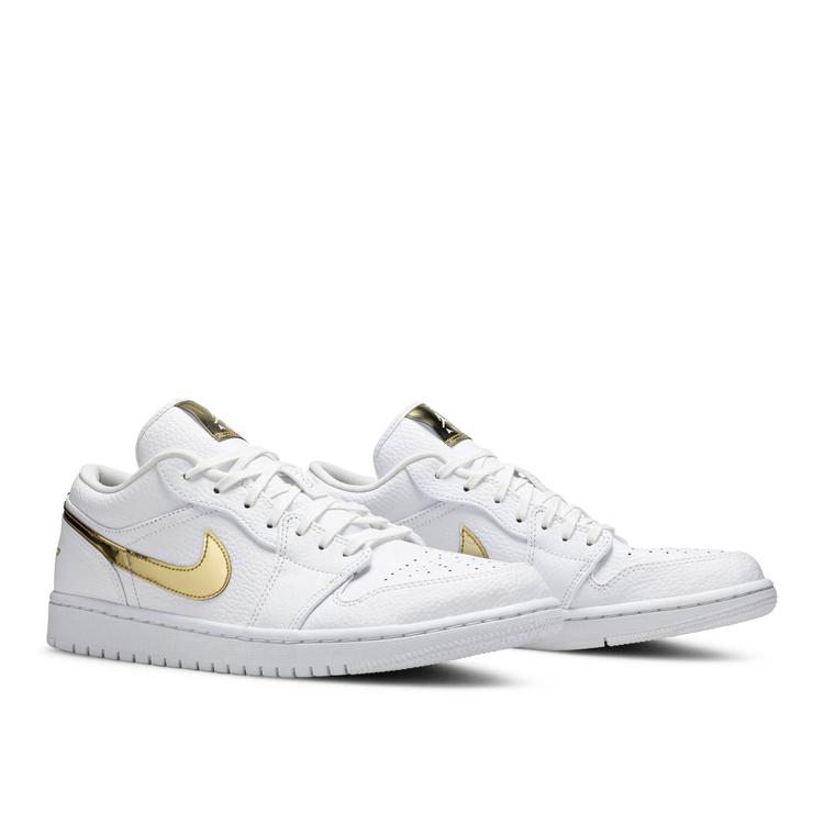 楽天市場】NIKE WMNS AIR JORDAN 1 LOW SE white/metallic gold
