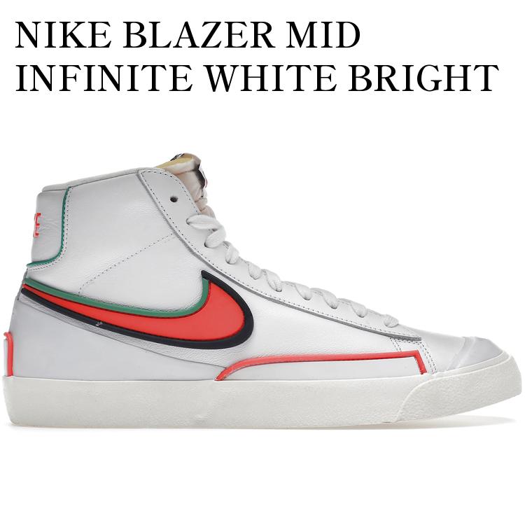 【海外限定 お取り寄せ商品】NIKE BLAZER MID INFINITE WHITE BRIGHT CRIMSON DA7233-102 メンズ レディース 人気 おしゃれ｜RAISE
