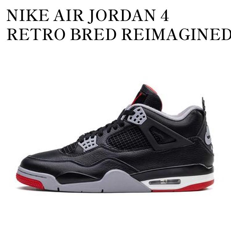 シューズ(男性用) Nike Air Jordan 4 Retro Bred Reimagined 楽天市場】NIKE AIR JORDAN 4 RE Bred Reimagined : SHOES HOUSE