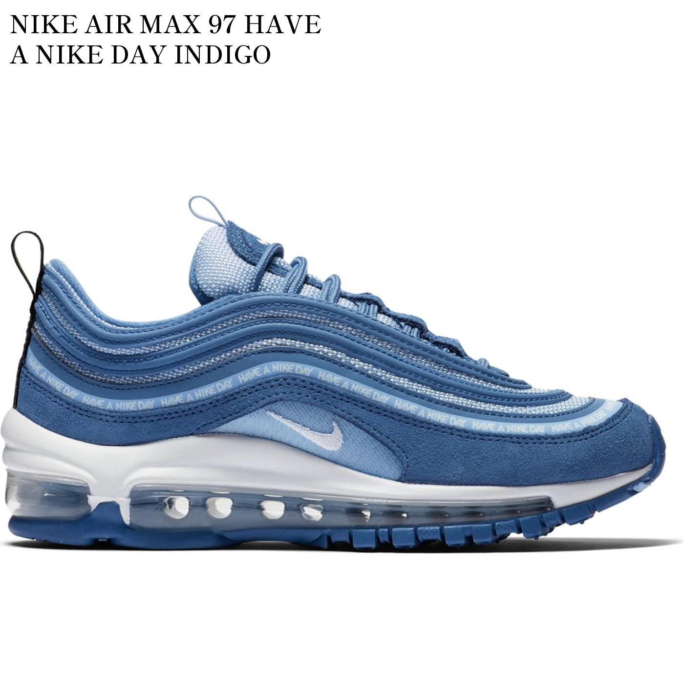 【海外限定 お取り寄せ商品】NIKE AIR MAX 97 HAVE A NIKE DAY INDIGO STORM (GS) BQ7565-400 メンズ レディース 人気 おしゃれ