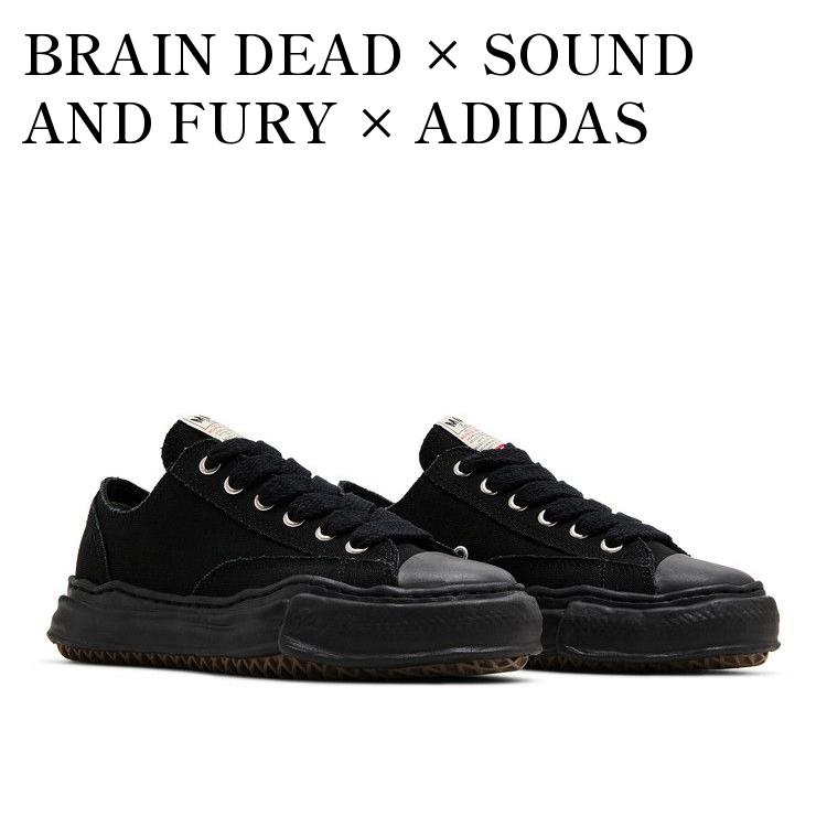 【お取り寄せ商品】BRAIN DEAD &times; SOUND AND FURY &times; ADIDAS ORIGINALS UNSTRUCTURED STAN SMITH BLACK ブレインデッド &times; サウンド アンド フューリー &times; アディダス オリジナルス アンストラクチャード スタンスミス ブラック BD-SF-AD-SS-BLK メンズ レディース｜RAISE 45,000円
