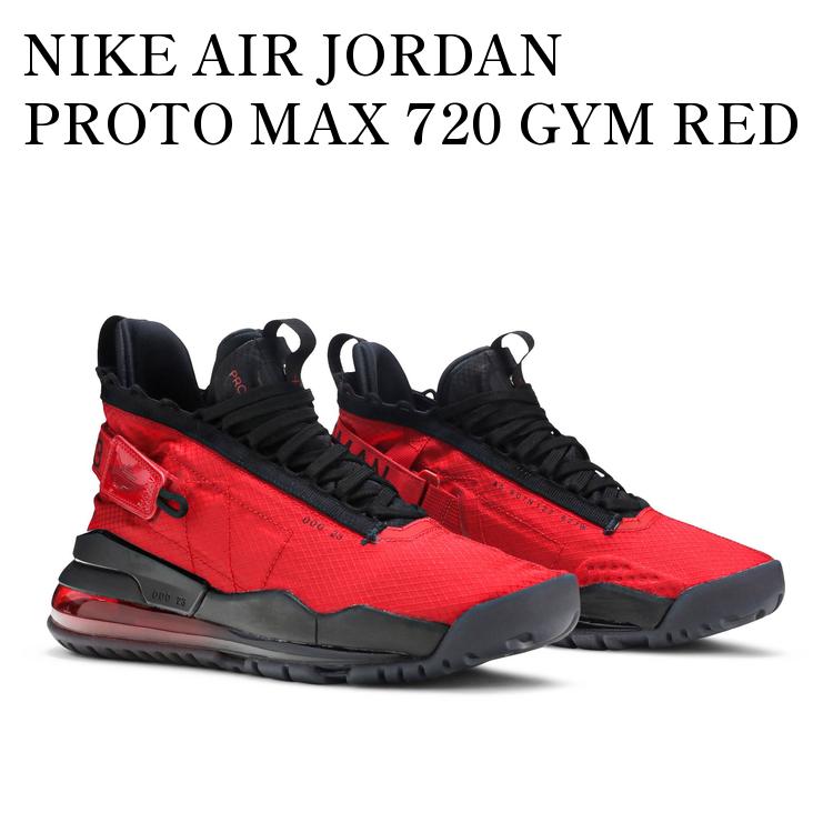 ナイキ ジョーダン プロト-マックス 720 ジム レッド/ブラック Jordan Proto Max 720 Black University Red Men's - BQ6623-006