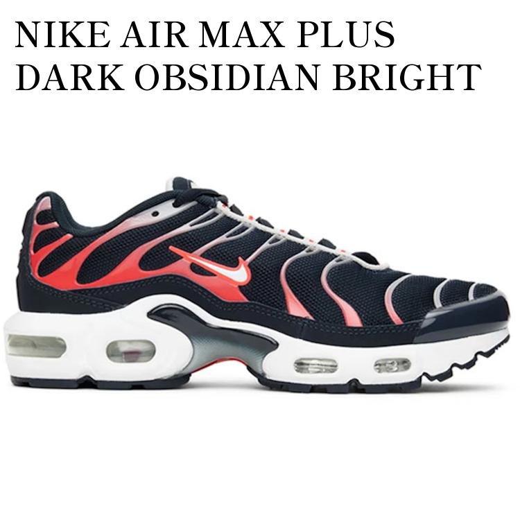 【海外限定 お取り寄せ商品】NIKE AIR MAX PLUS DARK OBSIDIAN BRIGHT CRIMSON (GS) CD0609-408 メンズ レディース 人気 おしゃれ