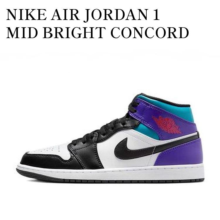 楽天市場】NIKE AIR JORDAN 1 MID white/black-bright concord dq8426