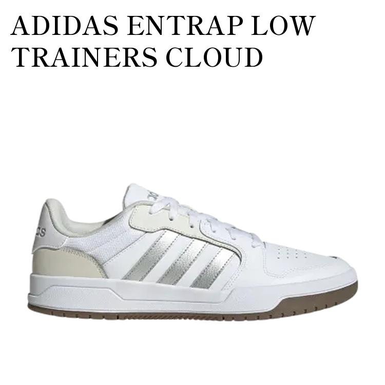 【お取り寄せ商品】ADIDAS ENTRAP LOW TRAINERS CLOUD WHITE/MATTE SILVER/GUM アディダス エントラップ ロー トレイナー クラウドホワイト/マットシルバー/ガム JP9959 メンズ レディース 人気 おしゃれ