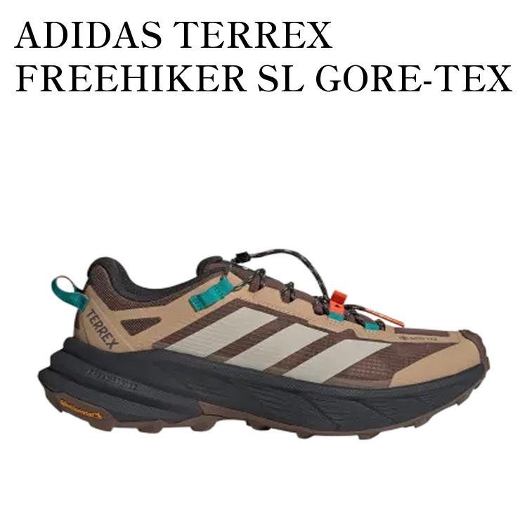 【お取り寄せ商品】ADIDAS TERREX FREEHIKER SL GORE-TEX HIKING EARTH STRATA/BEIGE/PURE TEAL アディダス テレックス フリーハイカー SL ゴアテックス ハイキング アースストレータ/ベージュ/ピュアティール JP6866 メンズ レディース 人気 おしゃれ