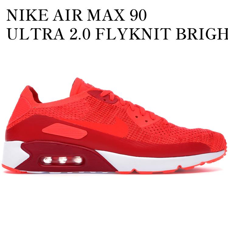 【海外限定 お取り寄せ商品】NIKE AIR MAX 90 ULTRA 2.0 FLYKNIT BRIGHT CRIMSON 875943-600 メンズ レディース 人気 おしゃれ