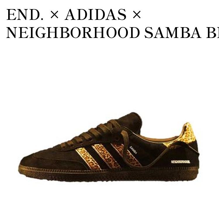 楽天市場】【 ADIDAS END. X NEIGHBORHOOD SAMBA 'BLACK LEOPARD