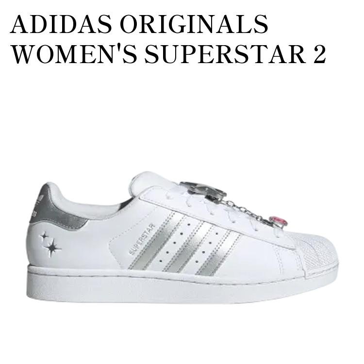 【お取り寄せ商品】ADIDAS ORIGINALS WOMEN'S SUPERSTAR 2 CLOUD WHITE/SILVER METALLIC/CLEAR PINK アディダスオリジナルス ウィメンズ スーパースター2 クラウドホワイト/シルバーメタリック/クリアピンク JQ8777 メンズ レディース 人気 おしゃれ｜RAISE