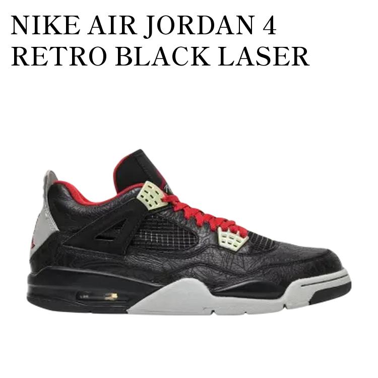 【お取り寄せ商品】NIKE AIR JORDAN 4 RETRO BLACK LASER ナイキ エアジョーダン4 レトロ ブラック レーサー 312255-061 メンズ レディース 人気 おしゃれ|RAISE