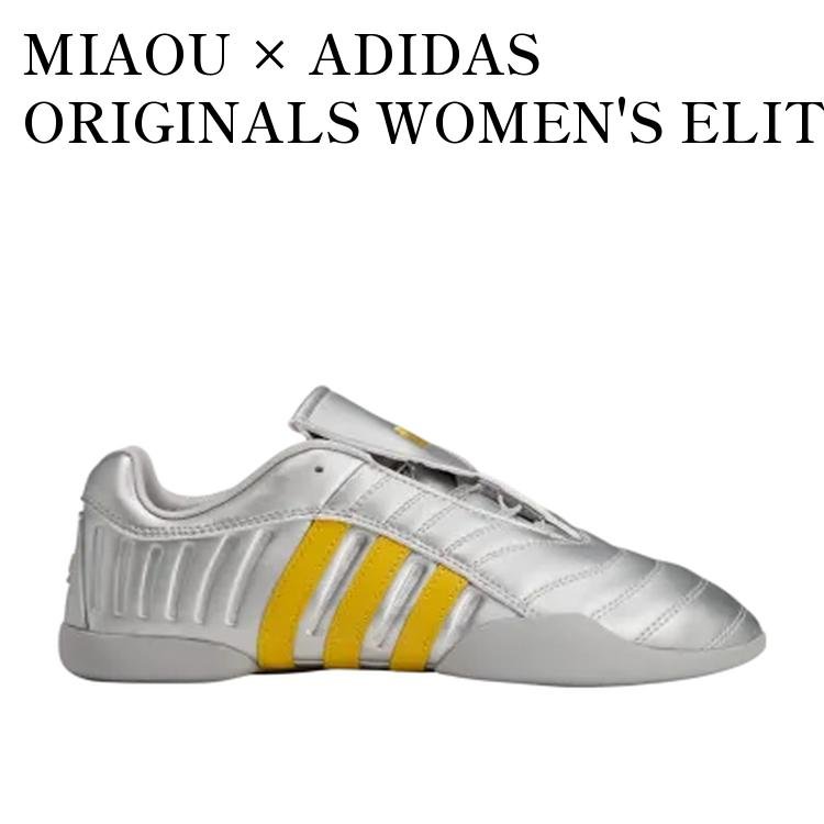 【お取り寄せ商品】MIAOU × ADIDAS ORIGINALS WOMEN'S ELITE MEI SILVER METALLIC/COLLEGIATE NAVY/HAZY YELLOW ミャウ × アディダスオリジナルス ウィメンズ エリート メイ シルバーメタリック/カレッジネイビー/ヘイジーイエロー HP7196 メンズ レディース 人気 おしゃれ