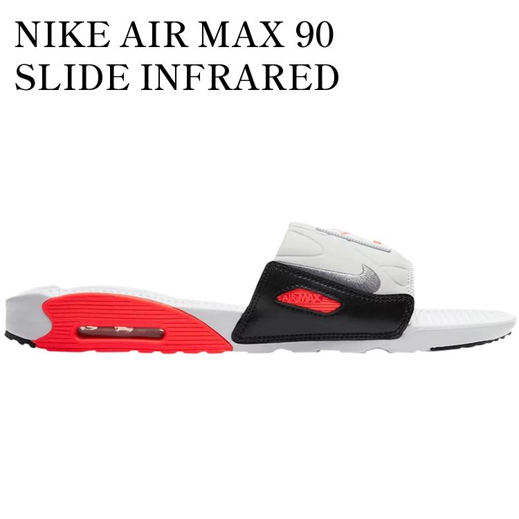 【海外限定 お取り寄せ商品】NIKE AIR MAX 90 SLIDE INFRARED BQ4635-101 メンズ レディース 人気 おしゃれ