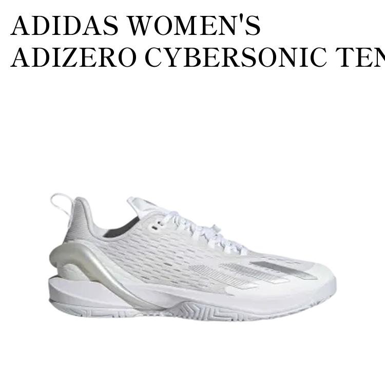 【お取り寄せ商品】ADIDAS WOMEN'S ADIZERO CYBERSONIC TENNIS FOOTWEAR WHITE/SILVER METALLIC/GREY ONE アディダス ウィメンズ アディゼロ サイバーソニック テニス フットウェアホワイト/シルバーメタリック/グレーワン IG9516 メンズ レディース 人気 おしゃれ|RAISE