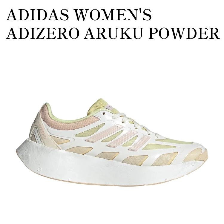 【お取り寄せ商品】ADIDAS WOMEN'S ADIZERO ARUKU POWDER YELLOW/SANDY BEIGE/OFF WHITE アディダス ウィメンズ アディゼロ アルク パウダーイエロー/サンディベージュ/オフホワイト JR6992 メンズ レディース 人気 おしゃれ｜RAISE