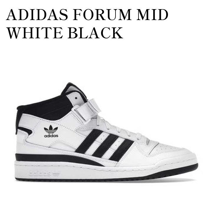【お取り寄せ商品】ADIDAS FORUM MID WHITE BLACK アディダス フォーラム ミッド ホワイト ブラック FY7939 メンズ レディース 人気 おしゃれ｜RAISE