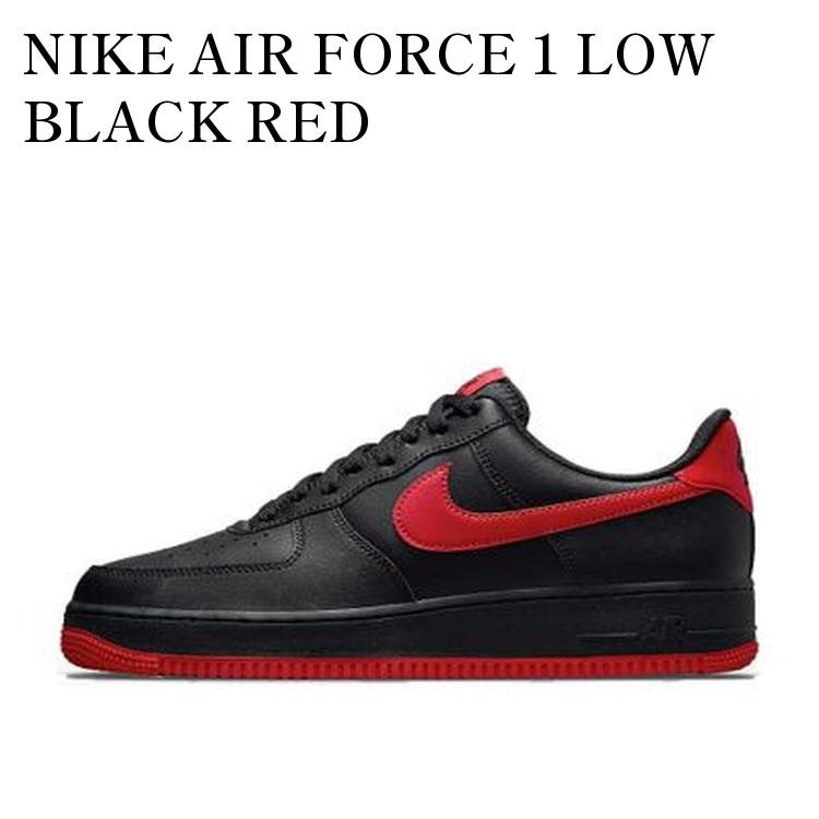 【お取り寄せ商品】NIKE AIR FORCE 1 LOW BLACK RED ナイキ エア フォース 1 ロー ブラック レッド DC2911-001 メンズ レディース 人気 おしゃれ|RAISE