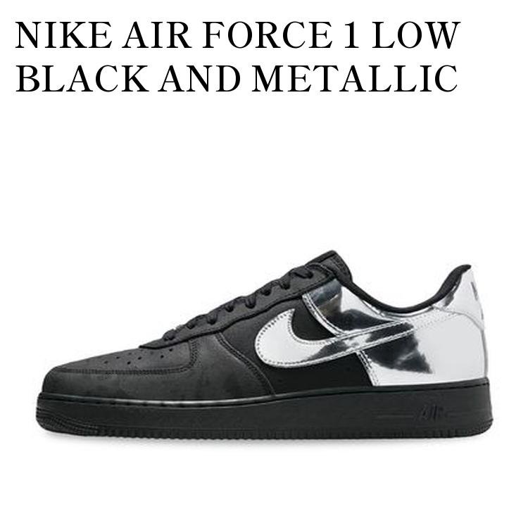 【お取り寄せ商品】NIKE AIR FORCE 1 LOW BLACK AND METALLIC SILVER ナイキ エアフォース1 ロー ブラックアンドメタリックシルバー HF2885-001 メンズ レディース 人気 おしゃれ｜RAISE
