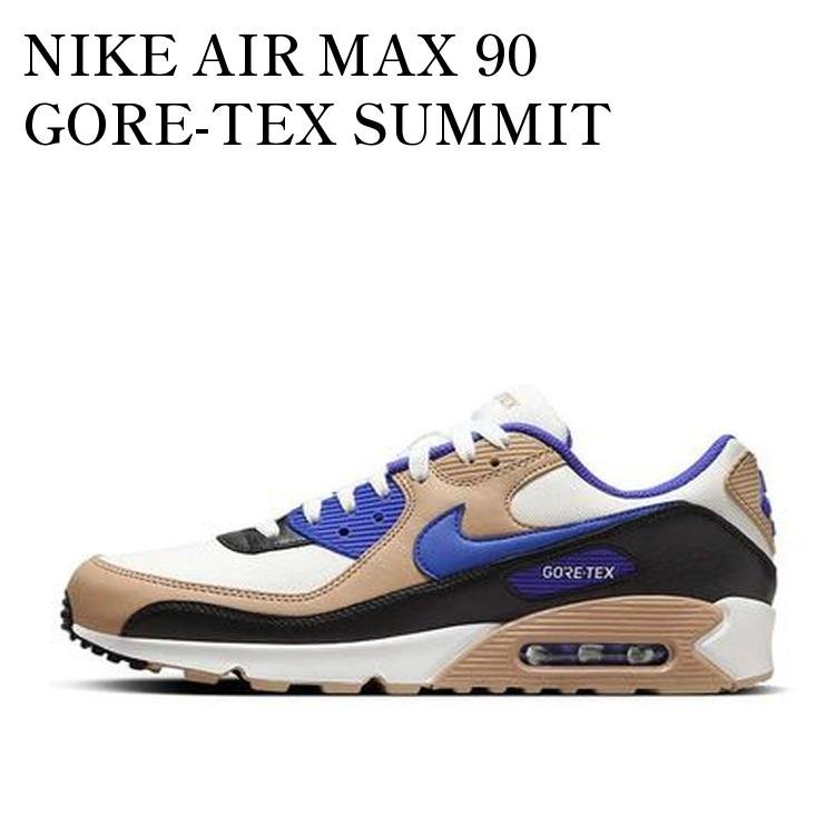 【お取り寄せ商品】NIKE AIR MAX 90 GORE-TEX SUMMIT WHITE/HEMP/BLACK/LAPIS ナイキ エアマックス90 ゴアテックス サミットホワイト/ヘンプ/ブラック/ラピス FD5810-100 メンズ レディース 人気 おしゃれ|RAISE