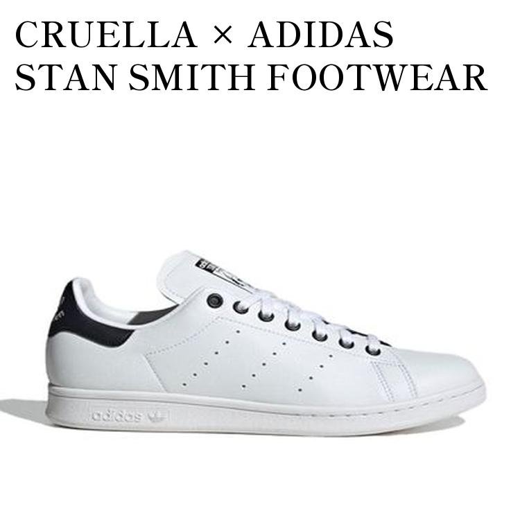 【お取り寄せ商品】CRUELLA &times; ADIDAS STAN SMITH FOOTWEAR WHITE/CORE BLACK クルエラ &times; アディダス スタンスミス フットウェア ホワイト/コア ブラック HP5587 メンズ レディース 人気 おしゃれ｜RAISE