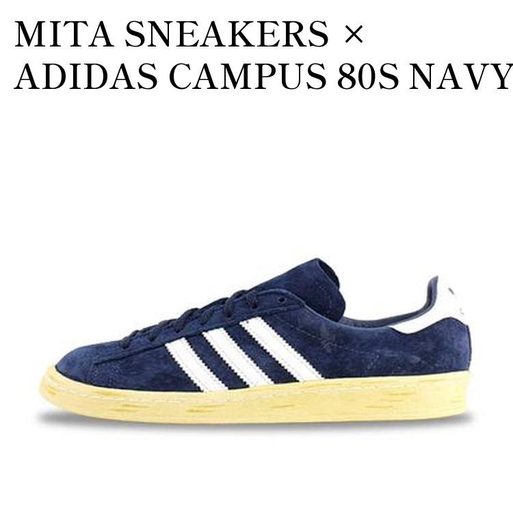 【お取り寄せ商品】MITA SNEAKERS × ADIDAS CAMPUS 80S NAVY ミタスニーカーズ × アディダス キャンパス 80s ネイビー V20389 メンズ レディース 人気 おしゃれ|RAISE