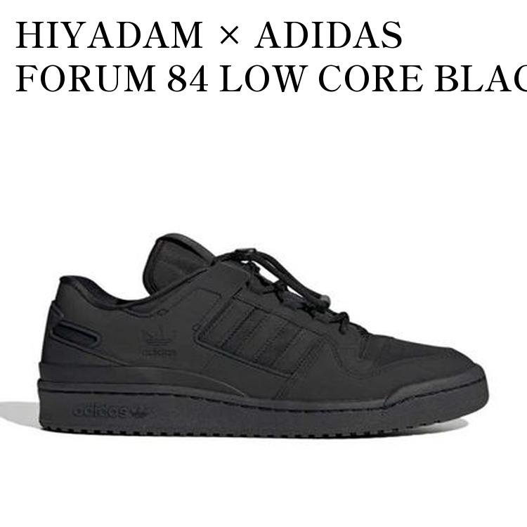 【お取り寄せ商品】HIYADAM &times; ADIDAS FORUM 84 LOW CORE BLACK ヒヤダム &times; アディダス フォーラム84 ロー コアブラック ID4797 メンズ レディース 人気 おしゃれ｜RAISE
