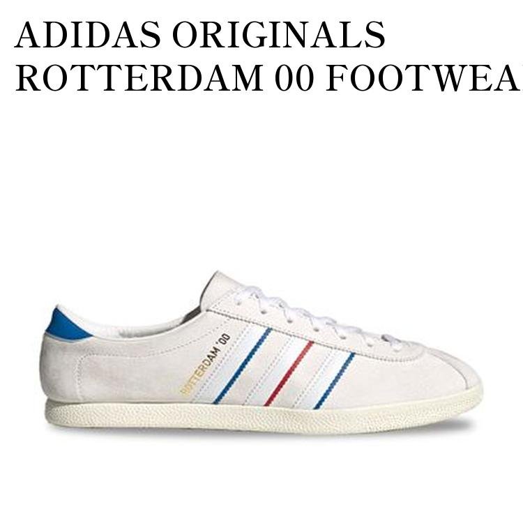 【お取り寄せ商品】ADIDAS ORIGINALS ROTTERDAM 00 FOOTWEAR WHITE/BLUEBIRD/BETTER SCARLET アディダス オリジナルス ロッテルダム 00 フットウェアホワイト/ブルーバード/ベタースカーレット IH4776 メンズ レディース 人気 おしゃれ|RAISE