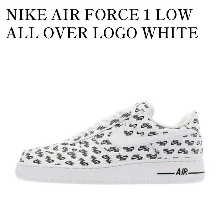 【お取り寄せ商品】NIKE AIR FORCE 1 LOW ALL OVER LOGO WHITE ナイキ エアフォース ロー オール オーバー ロゴ ホワイト AH8462-100 メンズ レディース 人気 おしゃれ|RAISE