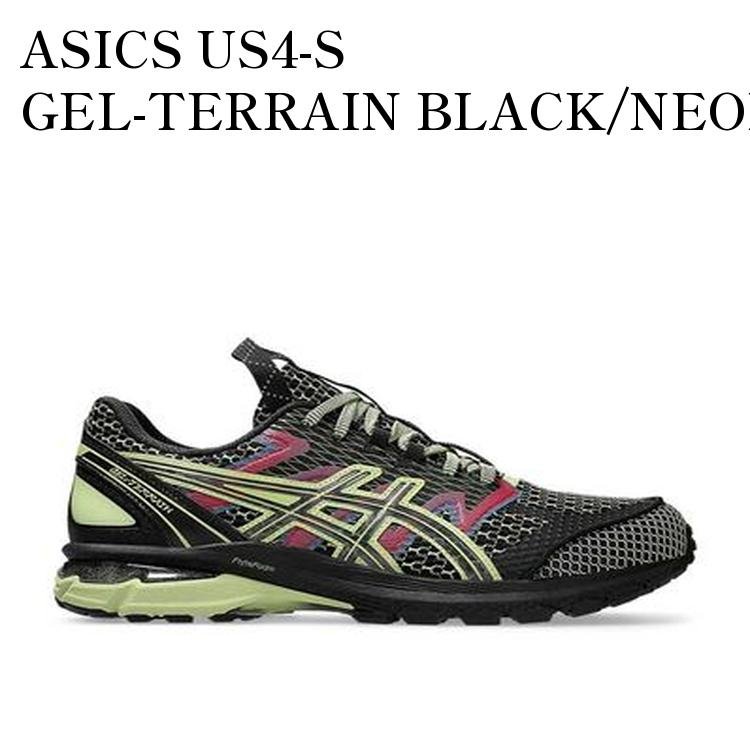 【お取り寄せ商品】ASICS US4-S GEL-TERRAIN BLACK/NEON LIME アシックス US4-S ゲルテレイン ブラック/ネオンライム 1203A394-001 メンズ レディース 人気 おしゃれ|RAISE