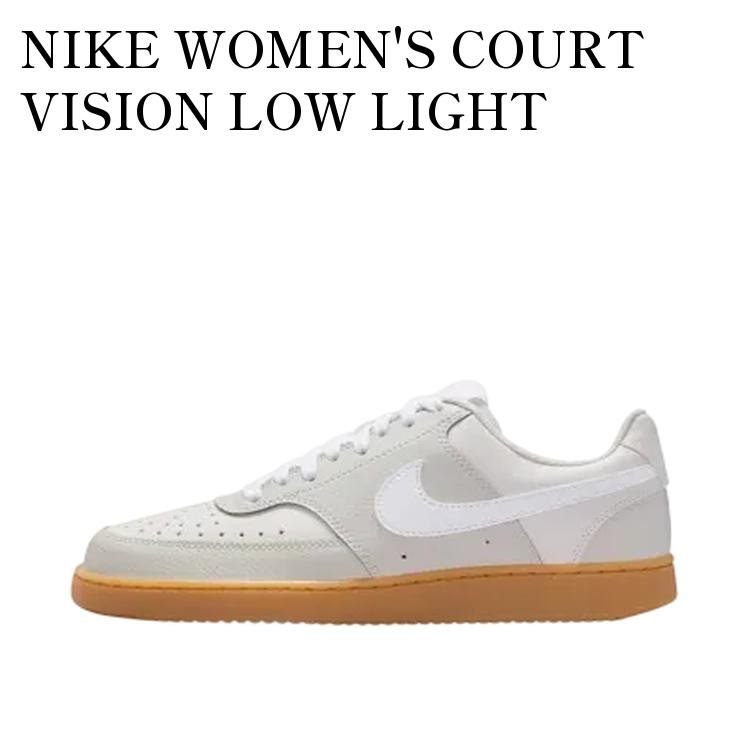 【お取り寄せ商品】NIKE WOMEN'S COURT VISION LOW LIGHT BONE/WHITE ナイキ ウィメンズ コート ビジョン ロー ライトボーン/ホワイト IB7939-072 メンズ レディース 人気 おしゃれ|RAISE
