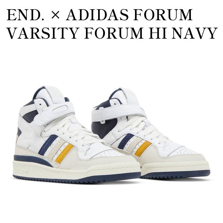 【お取り寄せ商品】END. &times; ADIDAS FORUM VARSITY FORUM HI NAVY エンド &times; アディダス フォーラム バーシティ フォーラム ハイ ネイビー HR1526 メンズ レディース 人気 おしゃれ｜RAISE