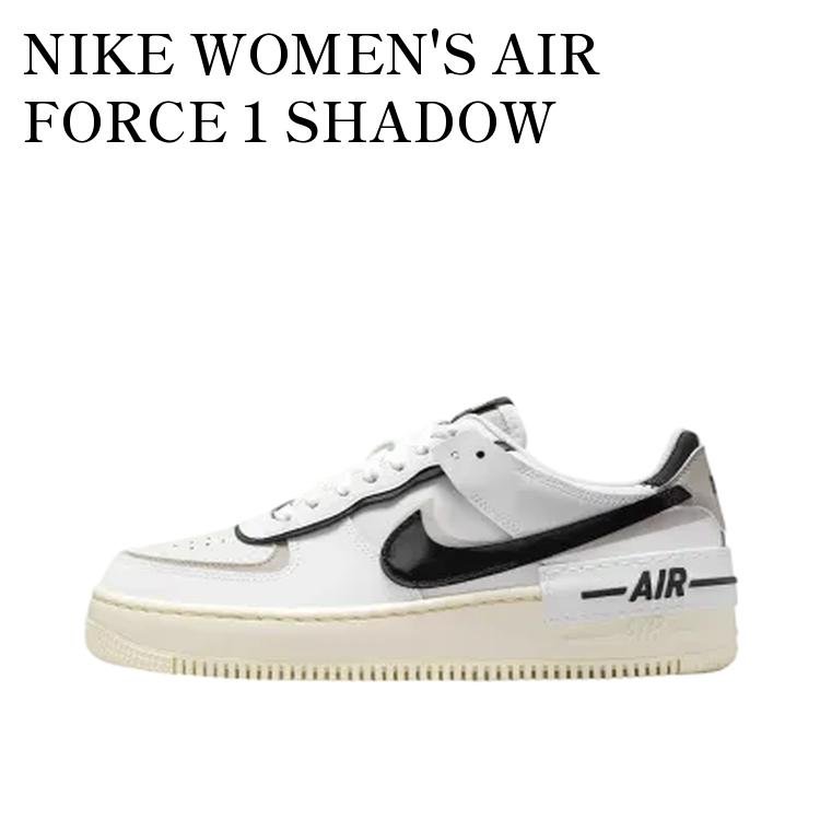 【お取り寄せ商品】NIKE WOMEN'S AIR FORCE 1 SHADOW WHITE/COLLEGE GREY/PLATINUM TINT/OFF NOIR ナイキ ウィメンズ エアフォース1 シャドウ ホワイト/カレッジグレー/プラチナムティント/オフノワール DZ1847-110 メンズ レディース 人気 おしゃれ｜RAISE