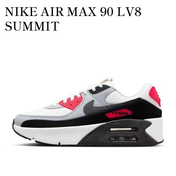 【お取り寄せ商品】NIKE AIR MAX 90 LV8 SUMMIT WHITE/BLACK/WOLF GREY/SMOKE GREY ナイキ エアマックス90 LV8 サミットホワイト/ブラック/ウルフグレー/スモークグレー FD4328-101 メンズ レディース 人気 おしゃれ|RAISE