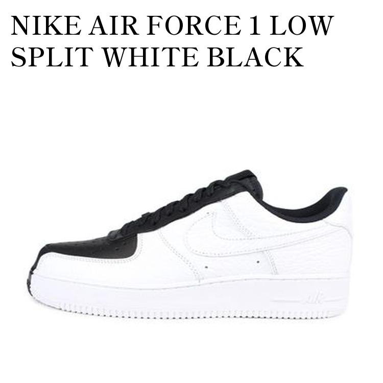 【お取り寄せ商品】NIKE AIR FORCE 1 LOW SPLIT WHITE BLACK ナイキ エア フォース 1 ロー スプリット ホワイト ブラック 905345-004 メンズ レディース 人気 おしゃれ｜RAISE