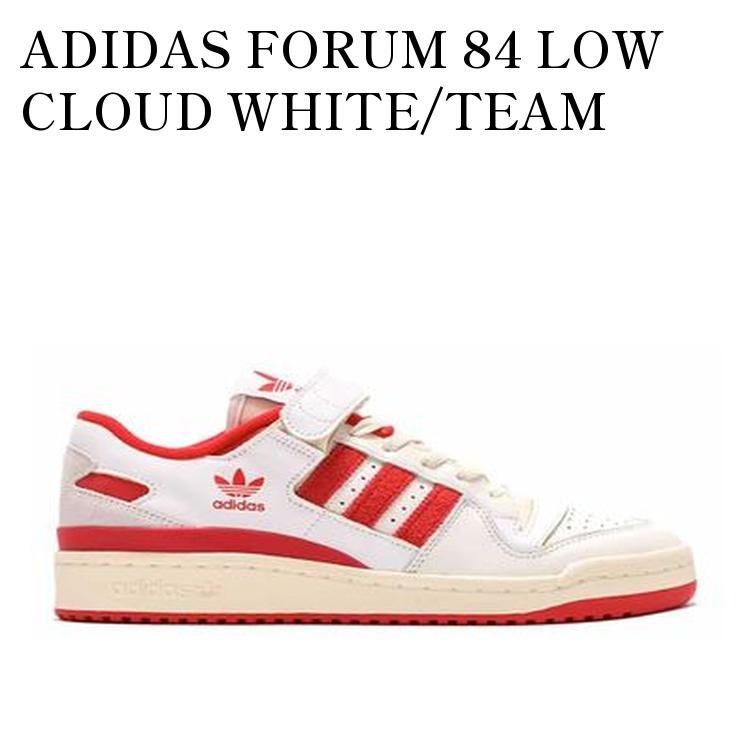 【お取り寄せ商品】ADIDAS FORUM 84 LOW CLOUD WHITE/TEAM POWER RED/CREAM WHITE アディダス フォーラム84 ロー クラウドホワイト/チームパワーレッド/クリームホワイト GY6981 メンズ レディース 人気 おしゃれ|RAISE
