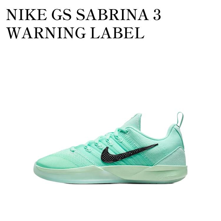 【お取り寄せ商品】NIKE GS SABRINA 3 WARNING LABEL ナイキ GS サブリナ3 ワーニングラベル (キッズ) IB4785-300 メンズ レディース 人気 おしゃれ