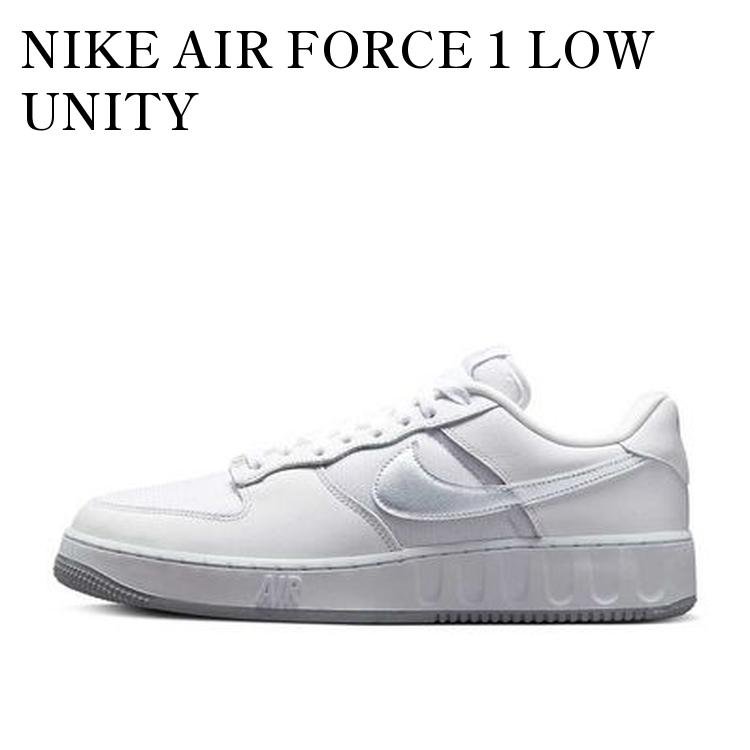 【お取り寄せ商品】NIKE AIR FORCE 1 LOW UNITY WHITE/SILVER/PURE PLATINUM/WOLF GREY ナイキ エアフォース1 ロー ユニティ ホワイト/シルバー/ピュアプラチナム/ウルフグレー FD0937-100 メンズ レディース 人気 おしゃれ|RAISE