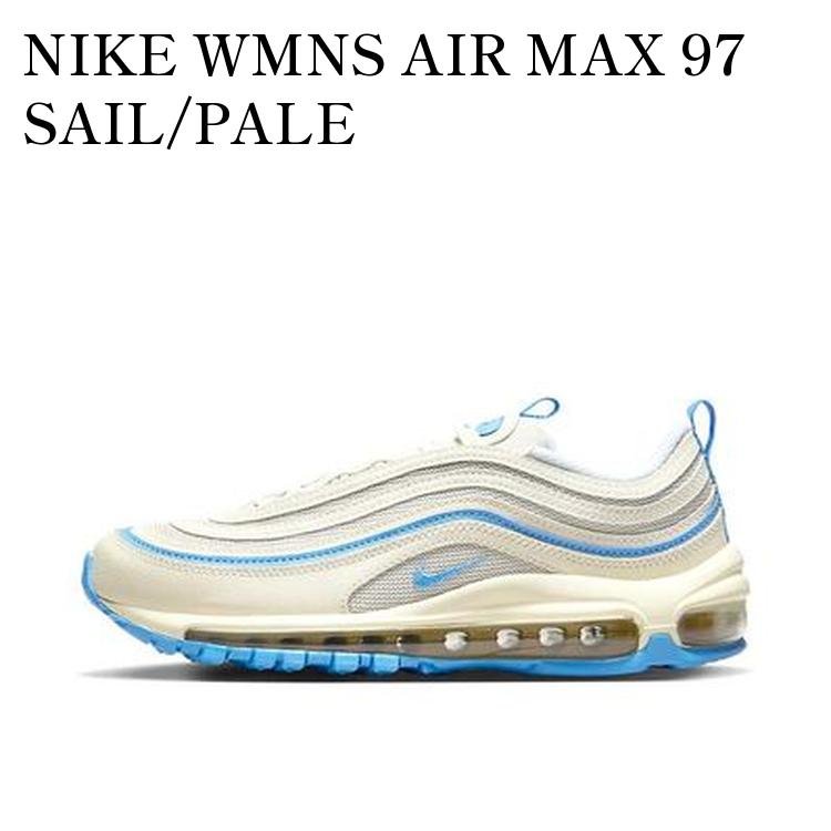 【お取り寄せ商品】NIKE WMNS AIR MAX 97 SAIL/PALE IVORY/LIGHT BONE/UNIVERSITY BLUE ナイキ ウィメンズ エアマックス97 セイル/ペールアイボリー/ライトボーン/ユニバーシティブルー FN7492-133 メンズ レディース 人気 おしゃれ｜RAISE