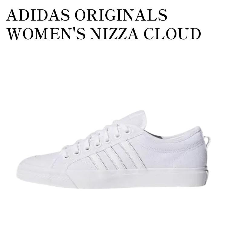 【お取り寄せ商品】ADIDAS ORIGINALS WOMEN'S NIZZA CLOUD WHITE アディダスオリジナルス ウィメンズ ニッツァ クラウドホワイト BZ0496 メンズ レディース 人気 おしゃれ