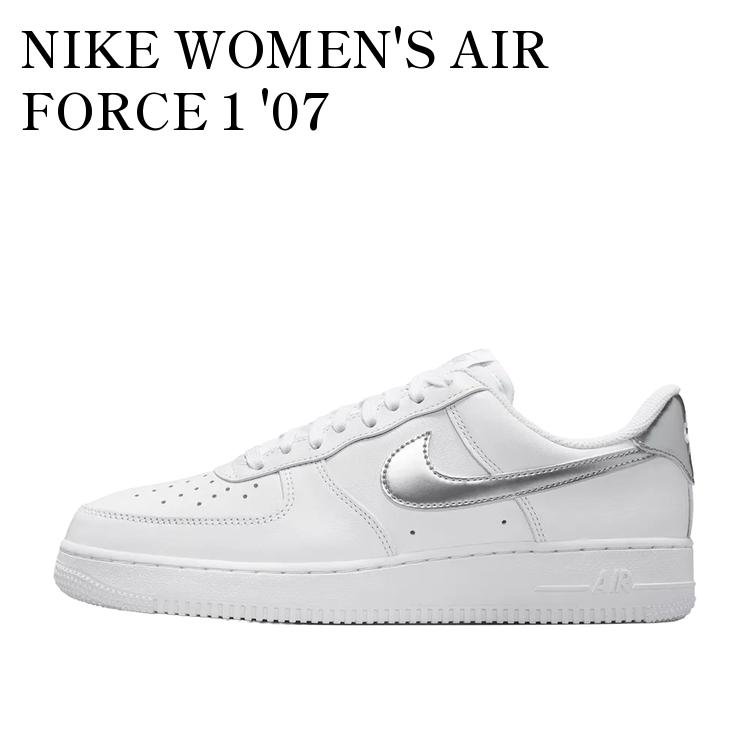 【お取り寄せ商品】NIKE WOMEN'S AIR FORCE 1 '07 WHITE/METALLIC SILVER ナイキ ウィメンズ エアフォース1 '07 ホワイト/メタリックシルバー IV5102-100 メンズ レディース 人気 おしゃれ|RAISE