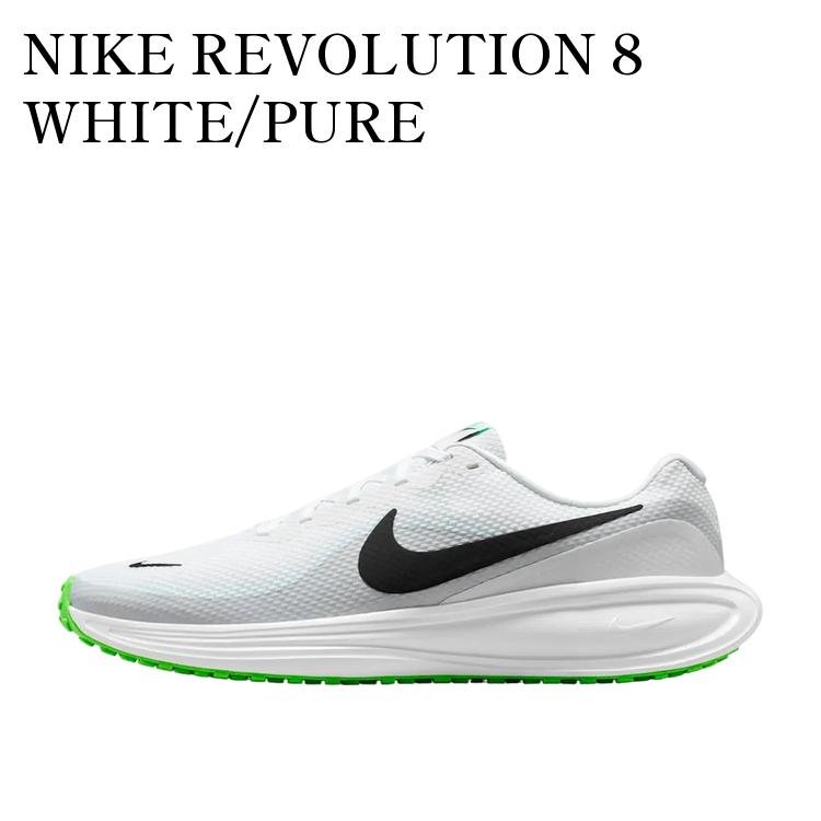 【お取り寄せ商品】NIKE REVOLUTION 8 WHITE/PURE PLATINUM/GLACIER BLUE/BLACK ナイキ レボリューション8 ホワイト/ピュアプラチナ/グレイシャーブルー/ブラック HJ9198-105 メンズ レディース 人気 おしゃれ|RAISE