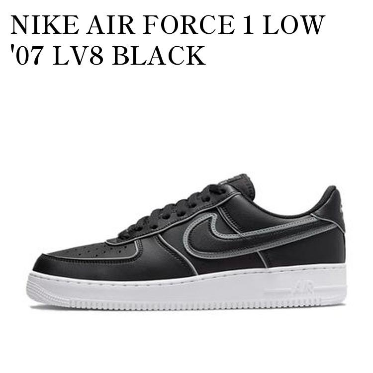 【お取り寄せ商品】NIKE AIR FORCE 1 LOW \'07 LV8 BLACK REFLECTIVE ナイキ エアフォース1 ロー \'07 LV8 ブラック リフレクティブ DQ5020-010 メンズ レディース 人気 おしゃれ｜RAISE