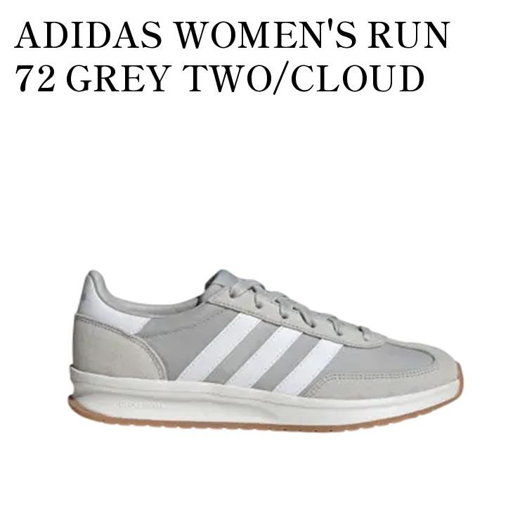 【お取り寄せ商品】ADIDAS WOMEN'S RUN 72 GREY TWO/CLOUD WHITE アディダス ウィメンズ ラン 72 グレーツー/クラウドホワイト JI4913 メンズ レディース 人気 おしゃれ