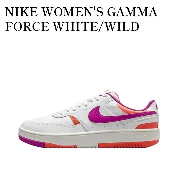 【お取り寄せ商品】NIKE WOMEN'S GAMMA FORCE WHITE/WILD MANGO/SAIL/HOT FUCHSIA ナイキ ウィメンズ ガンマ フォース ホワイト/ワイルドマンゴー/セイル/ホットフューシャ DX9176-113 メンズ レディース 人気 おしゃれ｜RAISE