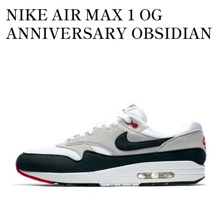 【お取り寄せ商品】NIKE AIR MAX 1 OG ANNIVERSARY OBSIDIAN ナイキ エマックス1 OG アニバーサリー オブシディアン 908375-104 メンズ レディース 人気 おしゃれ|RAISE