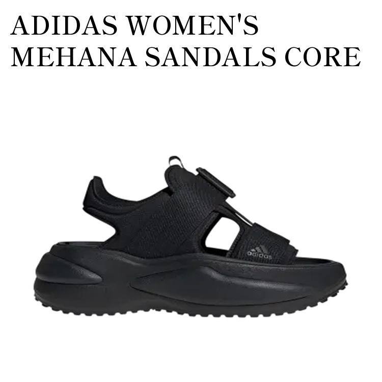 【お取り寄せ商品】ADIDAS WOMEN'S MEHANA SANDALS CORE BLACK/CARBON アディダス ウィメンズ メハナ サンダル コアブラック/カーボン JI4800 メンズ レディース 人気 おしゃれ