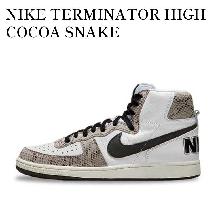 【お取り寄せ商品】NIKE TERMINATOR HIGH COCOA SNAKE ナイキ ターミネーター ハイ ココアスネーク FB1318-100 メンズ レディース 人気 おしゃれ画像