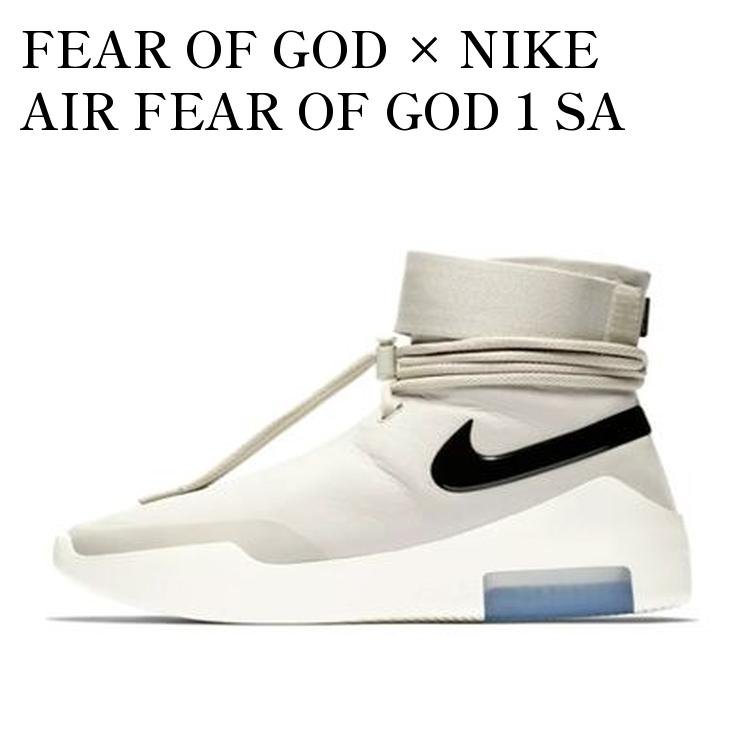 【お取り寄せ商品】FEAR OF GOD × NIKE AIR FEAR OF GOD 1 SA LIGHT BONE BLACK フィア オブ ゴッド × ナイキ エア フィア オブ ゴッド 1 SA ライト ボーン ブラック AT9915-002 メンズ レディース 人気 おしゃれ|RAISE